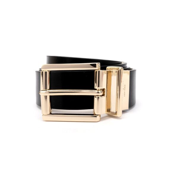 5254 Women's 1.25 Inch Reversible Belt Black/gold M